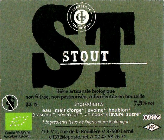 Etiquette BRASSERIE COMPAGNIE LERNEENNE DE FERMENTATION 02