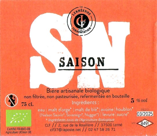 Etiquette BRASSERIE COMPAGNIE LERNEENNE DE FERMENTATION 08
