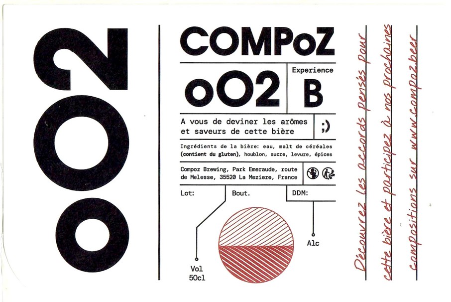 Etiquette BRASSERIE COMPOZ BREWING 01