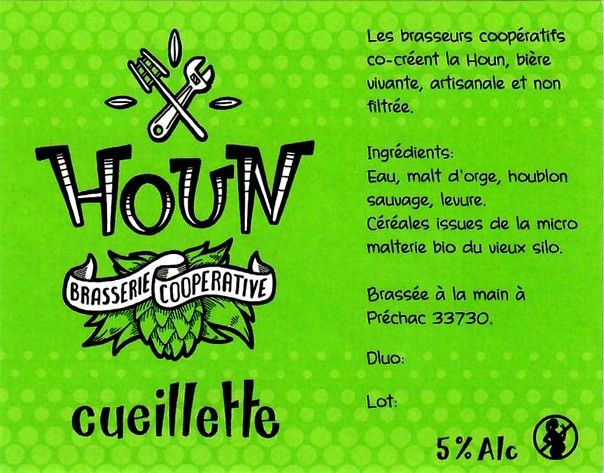 etiquertte BRASSERIE COOPERATIVE HOUN 01