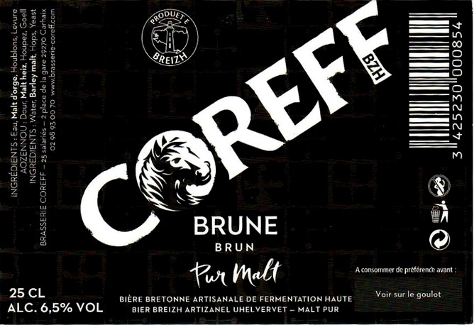 etiquette BRASSERIE COREFF 153