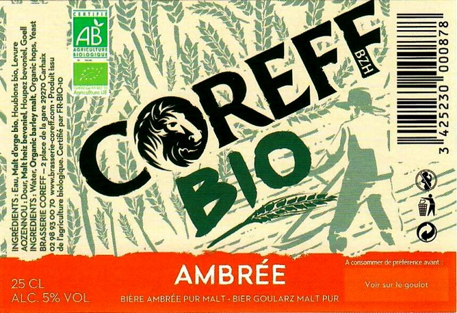etiquette BRASSERIE COREFF 156