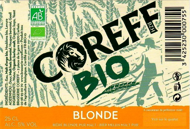 etiquette BRASSERIE COREFF 157
