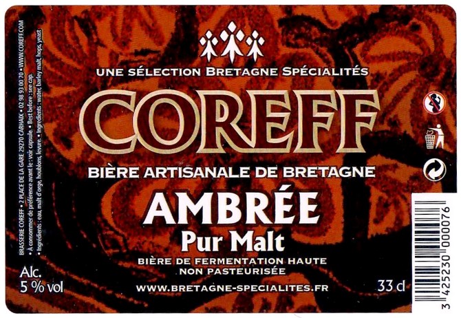 Etiquette BRASSERIE COREFF 163