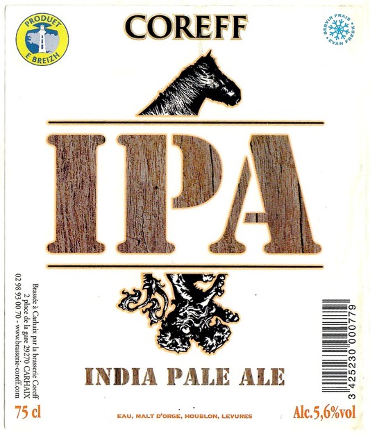 Etiquette BRASSERIE COREFF 166