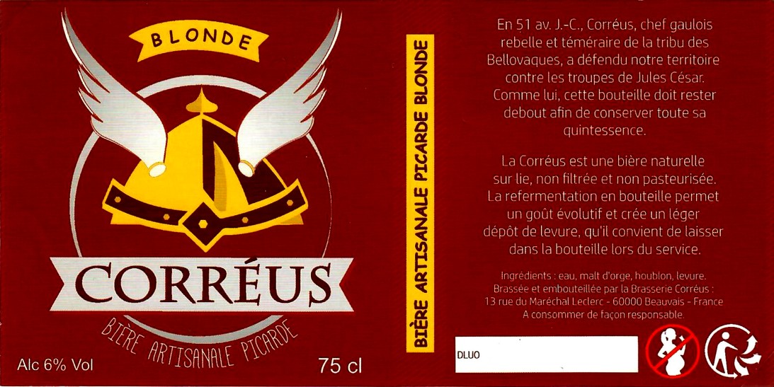 etiquette BRASSERIE CORREUS 01