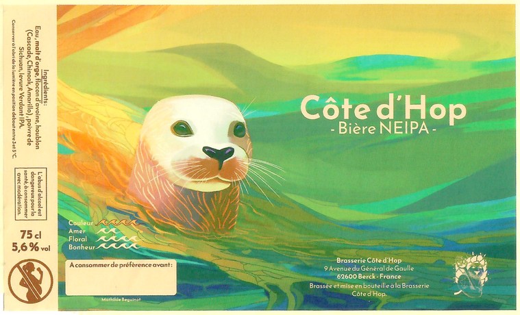 Etiquette BRASSERIE COTE D'HOP 02
