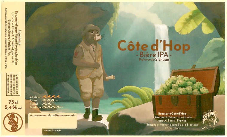 Etiquette BRASSERIE COTE D'HOP 03