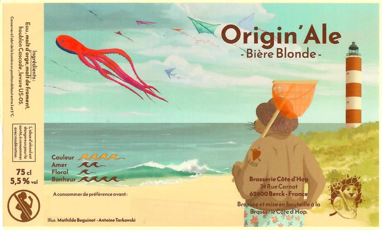 Etiquette BRASSERIE COTE D'HOP 09