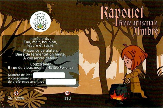 Etiquette BRASSERIE COUZOBEER 01