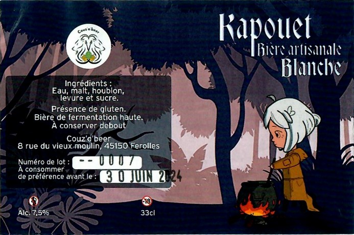 Etiquette BRASSERIE COUZOBEER 02