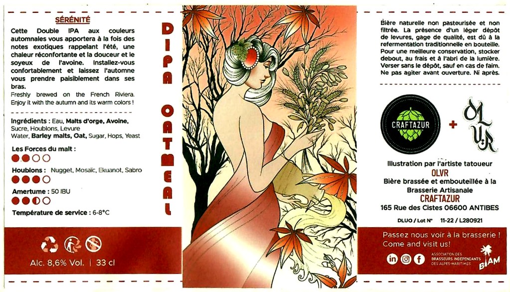 Etiquette BRASSERIE CRAFTAZUR 03