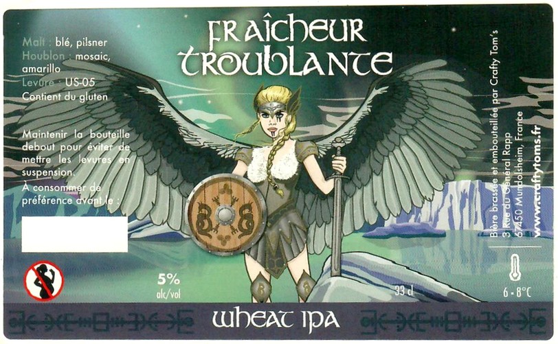 Etiquette BRASSERIE CRAFTY TOM'S 01