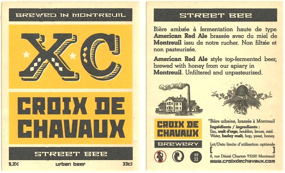 Etiquette BRASSERIE CROIX DE CHAVAUX 03