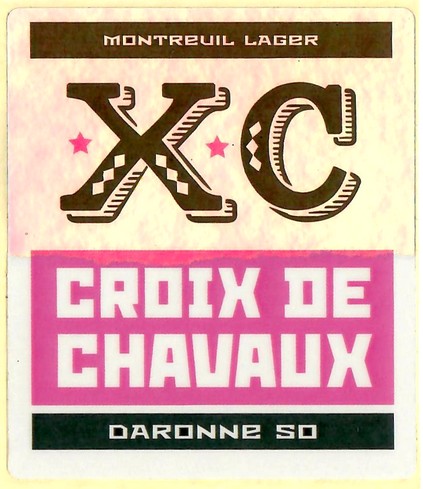 Etiquette BRASSERIE CROIX DE CHAVAUX 19