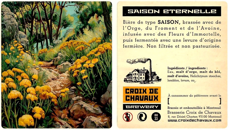 Etiquette BRASSERIE CROIX DE CHAVAUX 20