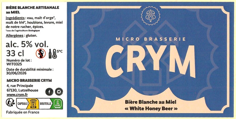 Etiquette BRASSERIE CRYM 05