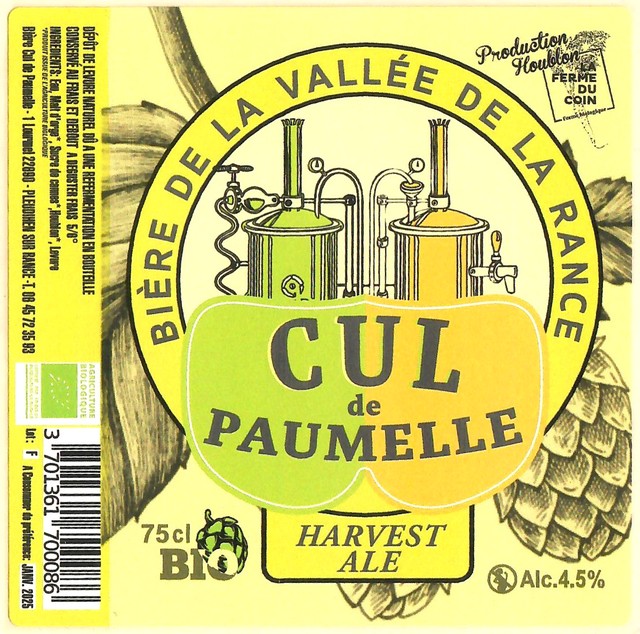 Etiquette BRASSERIE CUL DE PAUMELLE 16