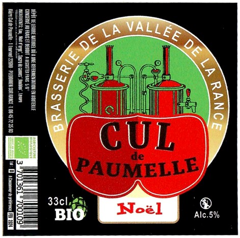 Etiquette BRASSERIE CUL DE PAUMELLE 18