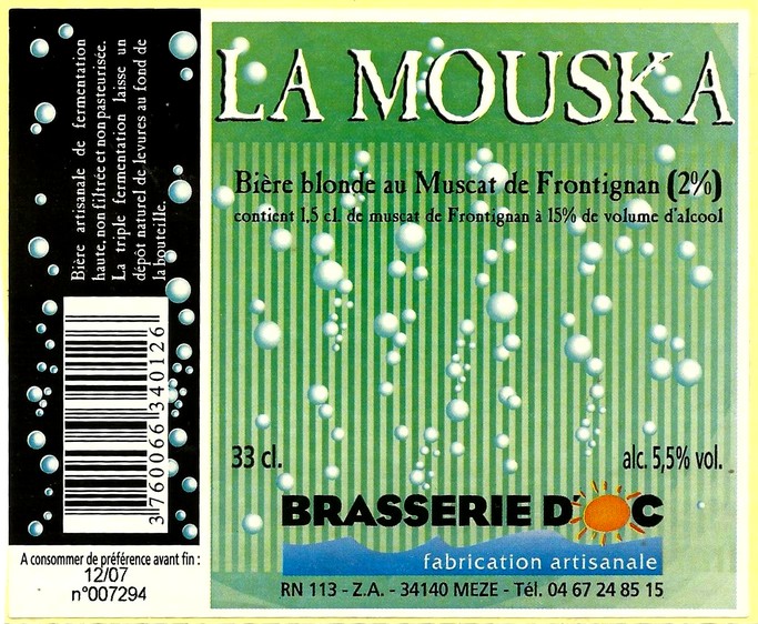 etiquette BRASSERIE D'OC 14