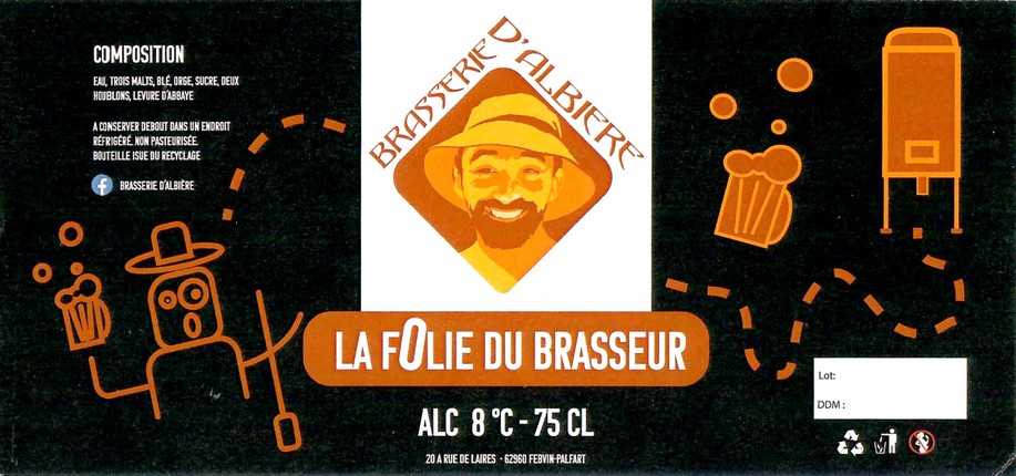 Etiquette BRASSERIE D'ALBIERE 01