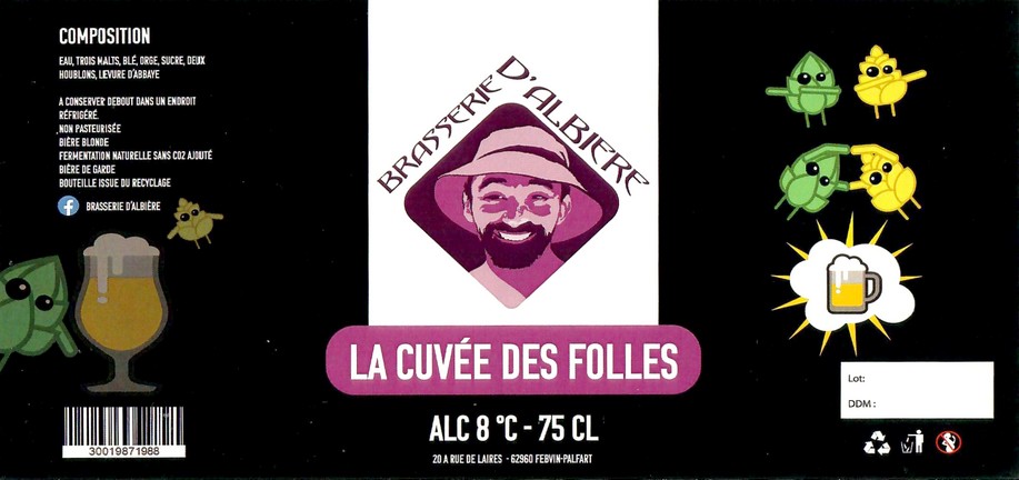 Etiquette BRASSERIE D'ALBIERE 02