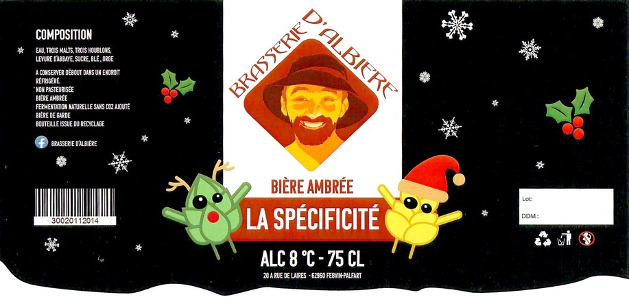 Etiquette BRASSERIE D'ALBIERE 03