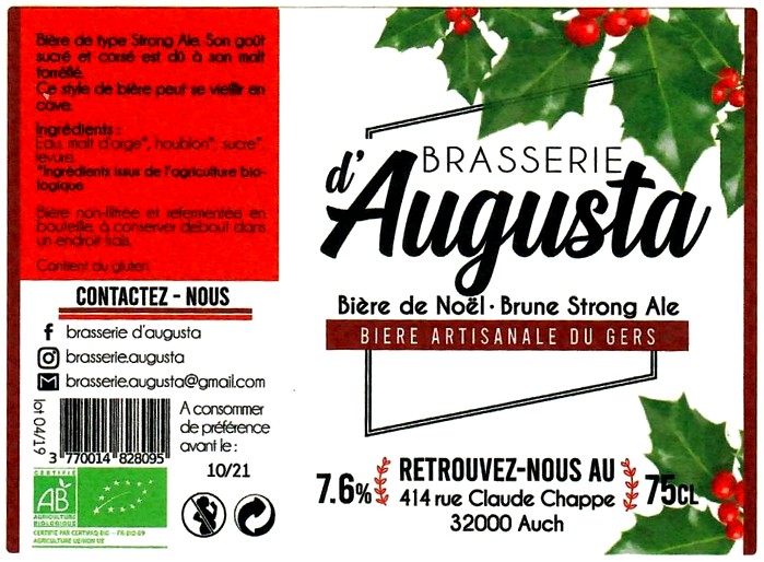 etiquette BRASSERIE D'AUGUSTA 04