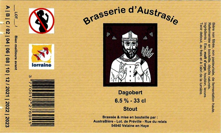 etiquette BRASSERIE D'AUSTRASIE 10
