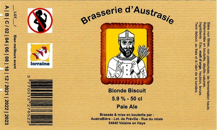 etiquette BRASSERIE D'AUSTRASIE 11