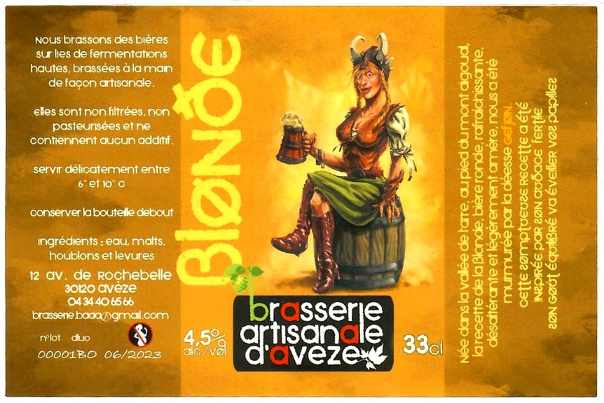 etiquette BRASSERIE D'AVEZE 03
