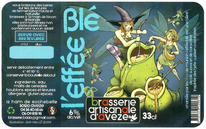 Etiquette BRASSERIE D'AVEZE 08