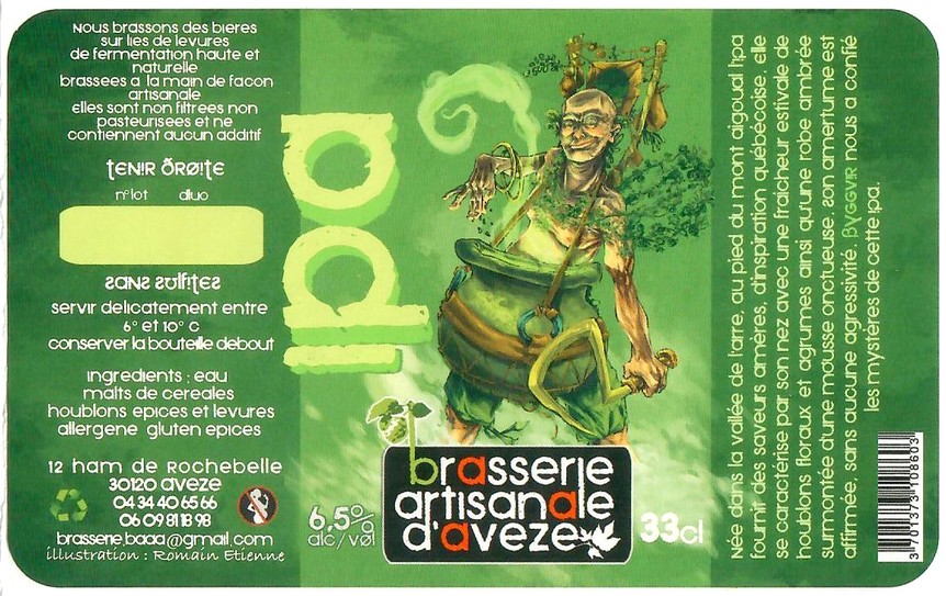 Etiquette BRASSERIE D'AVEZE 10