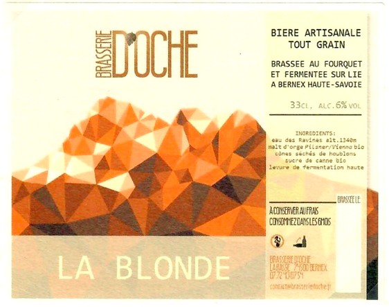 Etiquette BRASSERIE D'OCHE 01
