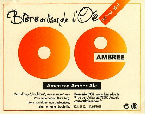 Etiquette BRASSERIE D'OE 05