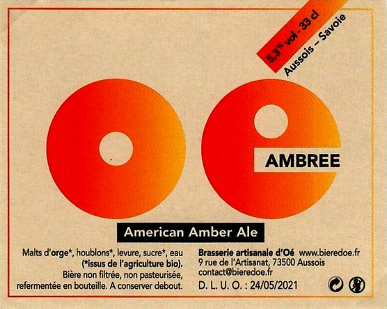 Etiquette BRASSERIE D'OE 19