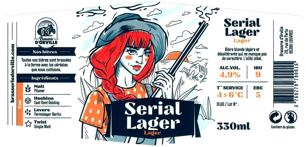 Etiquette BRASSERIE D'ORVILLE 14