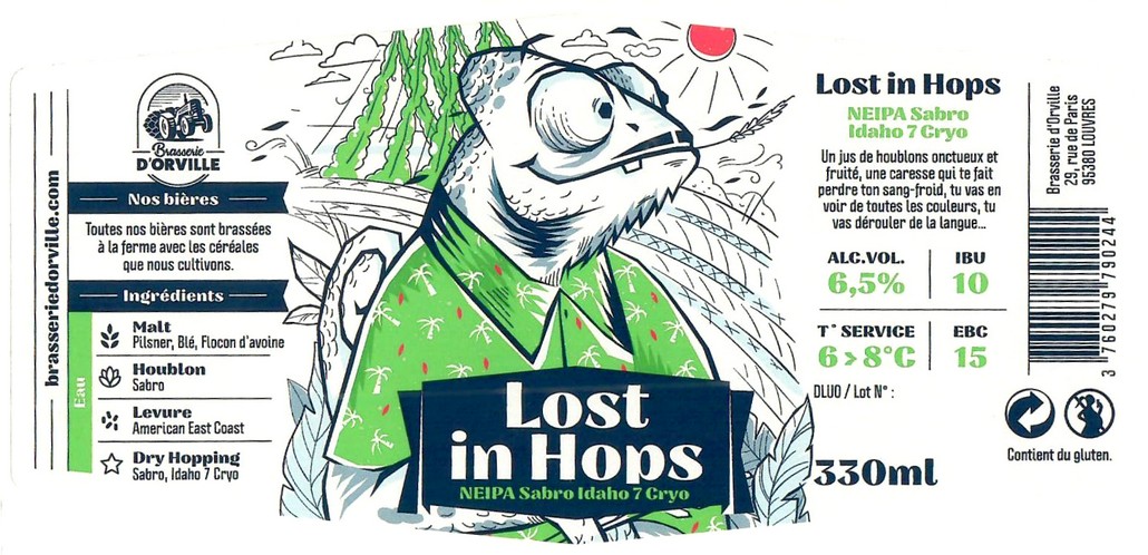 Etiquette BRASSERIE D'ORVILLE 15