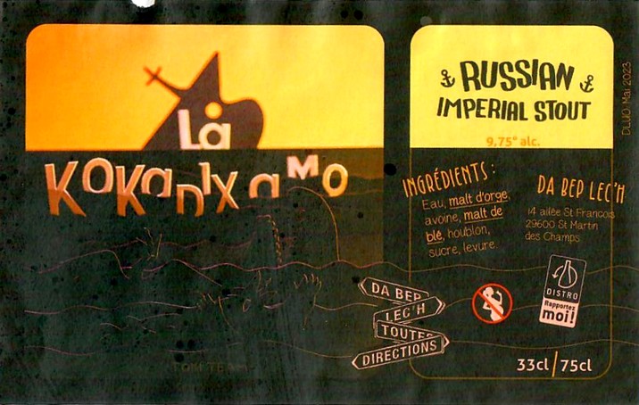 Etiquette BRASSERIE DA BEP LEC'H 09