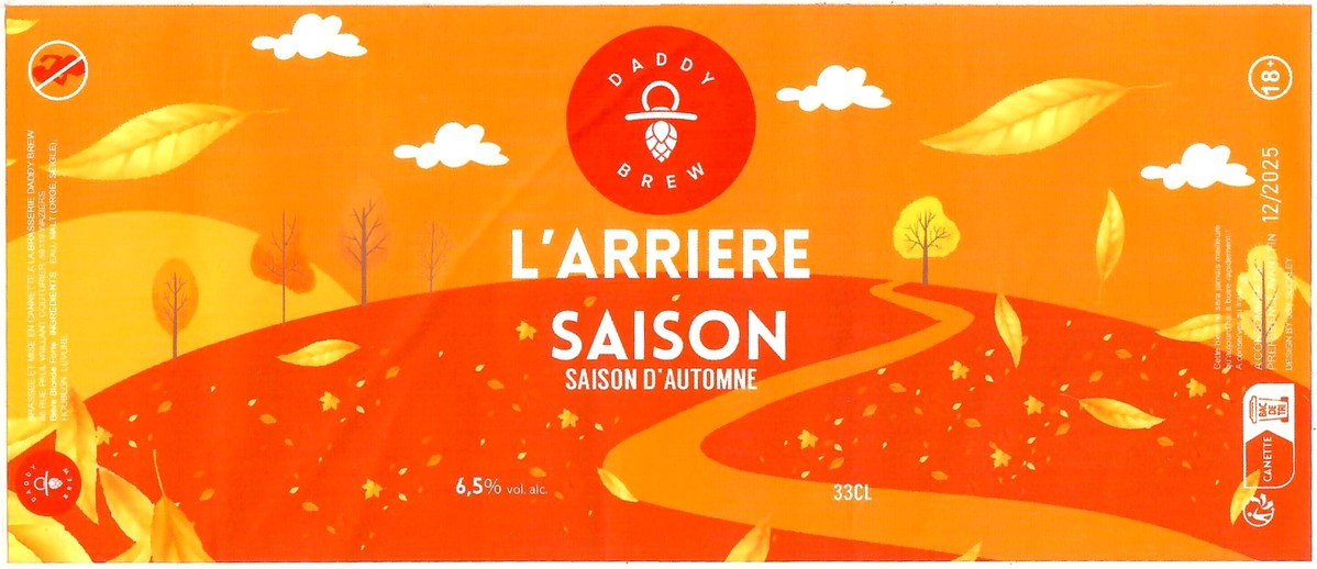 Etiquette BRASSERIE DADDY BREW 15