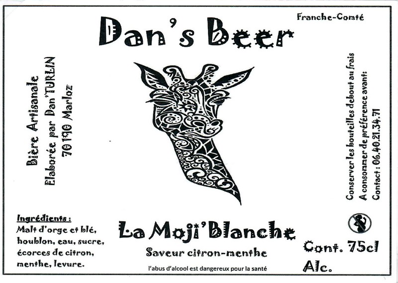 Etiquette BRASSERIE DAN'S BEER 02