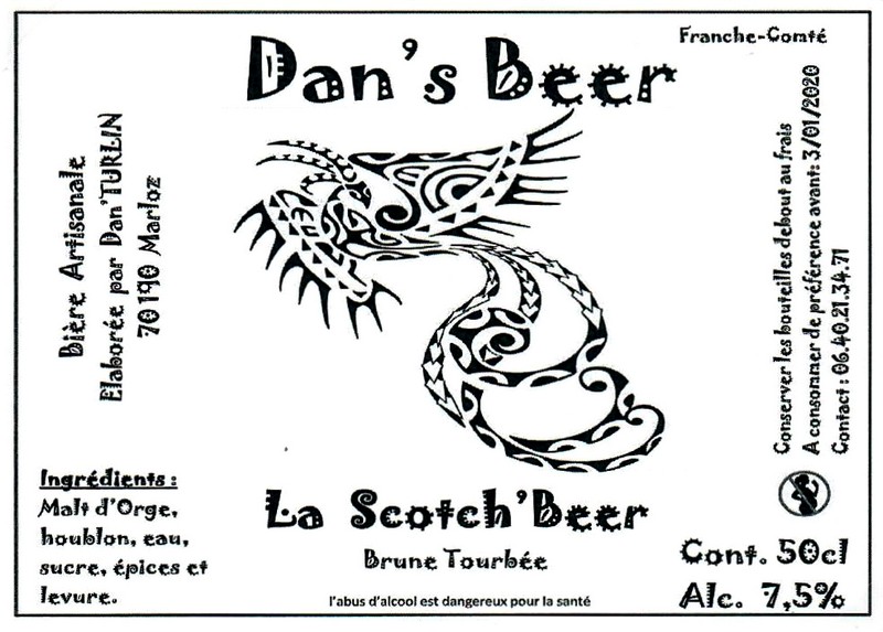 Etiquette BRASSERIE DAN'S BEER 04