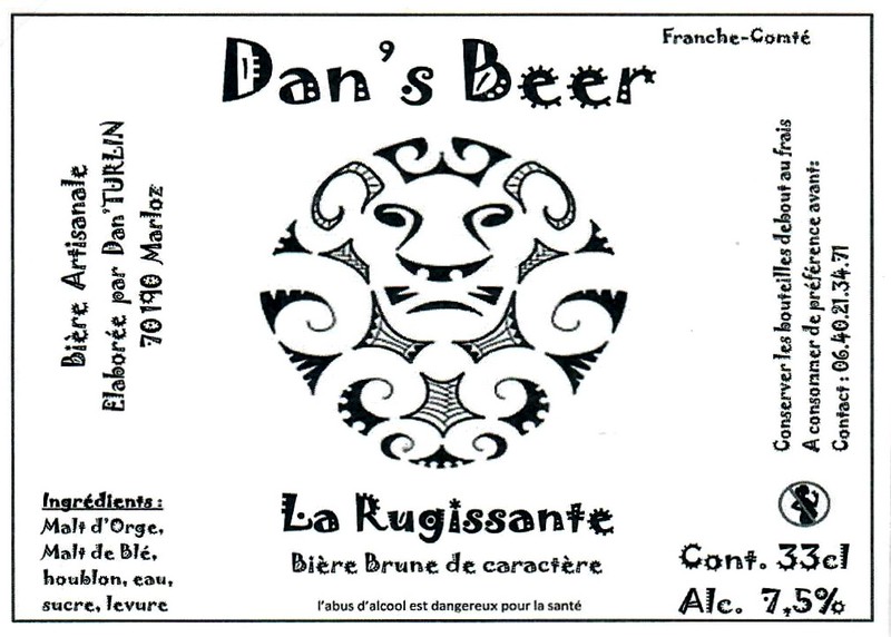 Etiquette BRASSERIE DAN'S BEER 06