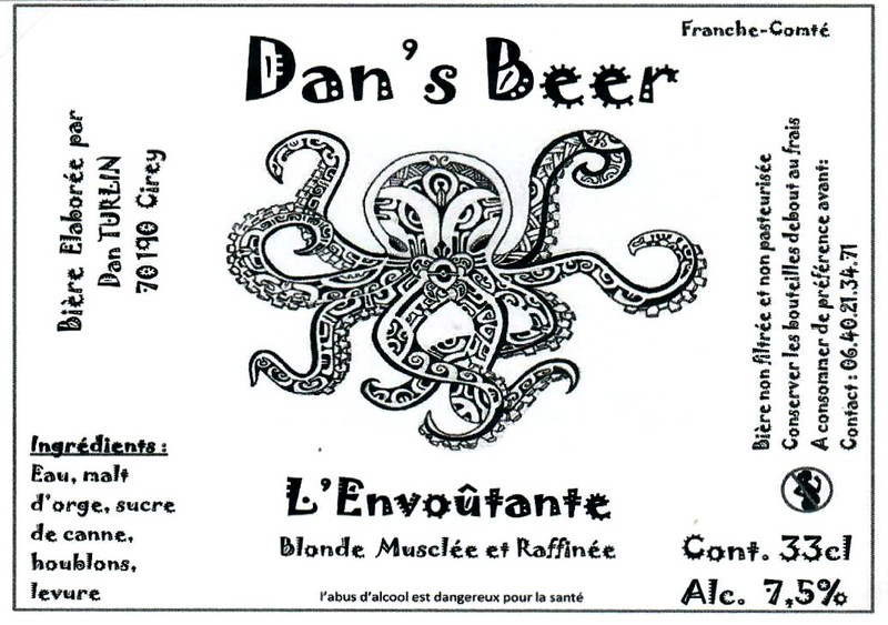 Etiquette BRASSERIE DAN'S BEER 07