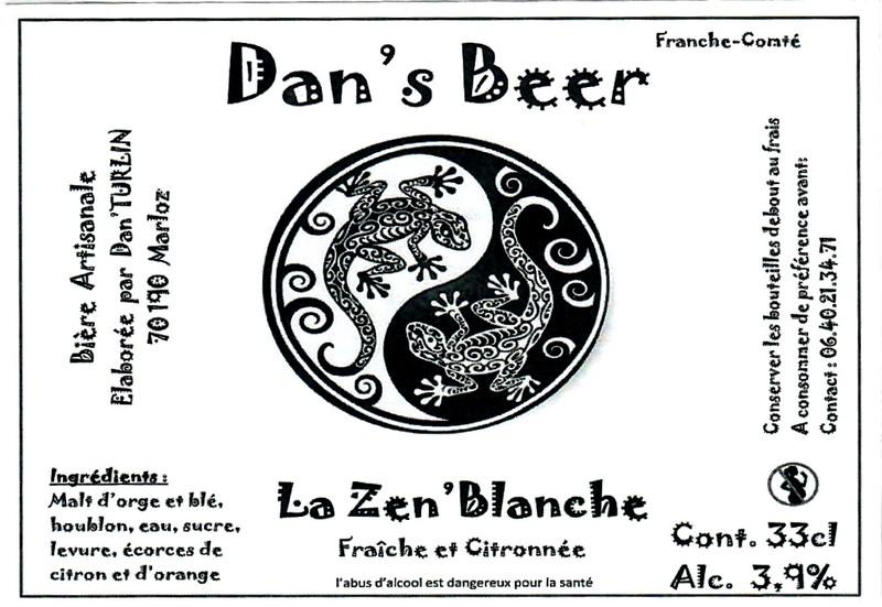 Etiquette BRASSERIE DAN'S BEER 08
