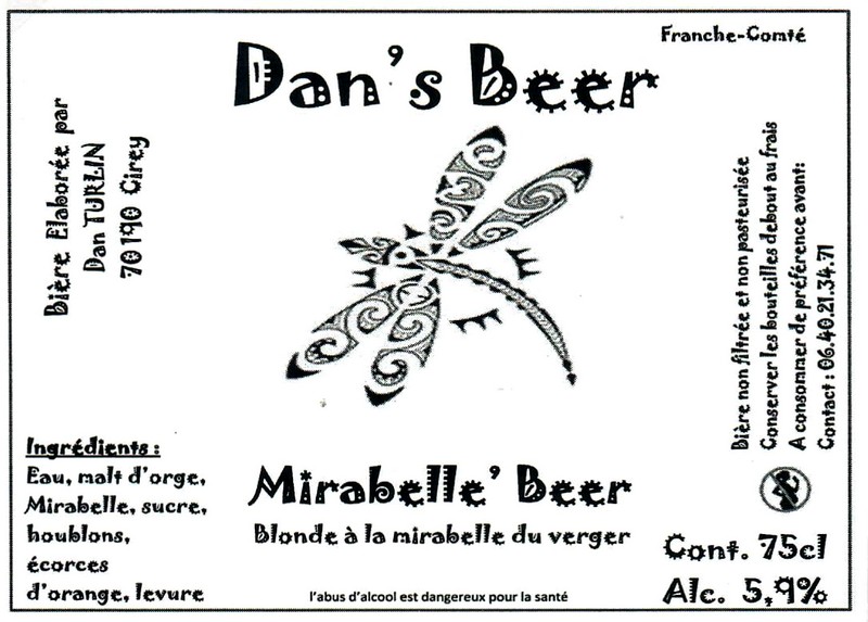 Etiquette BRASSERIE DAN'S BEER 09