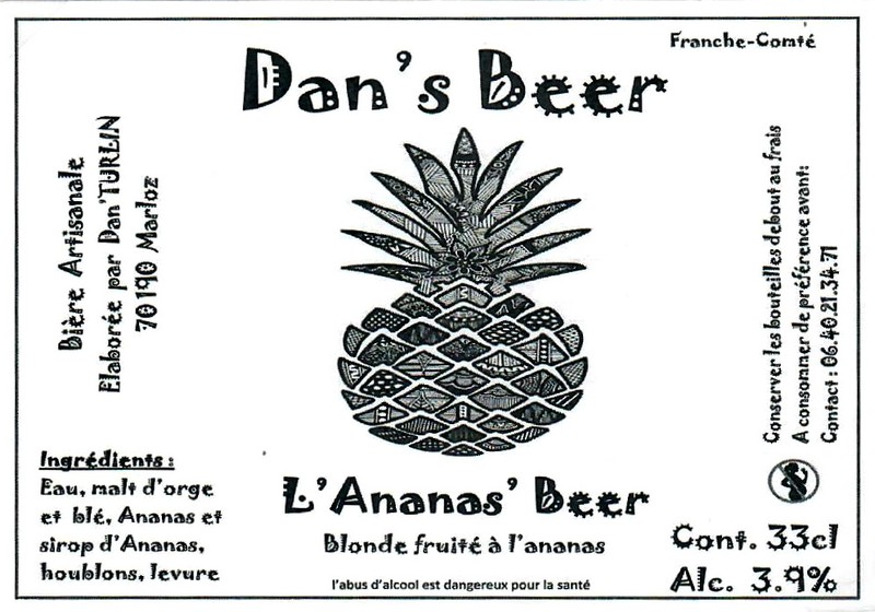Etiquette BRASSERIE DAN'S BEER 10