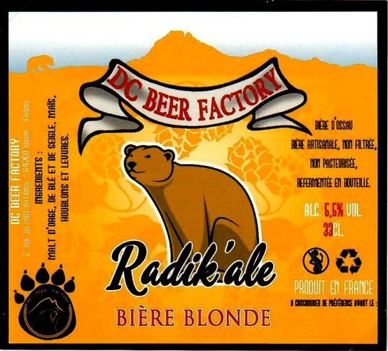 etiquette BRASSERIE DC BEER FACTORY 01