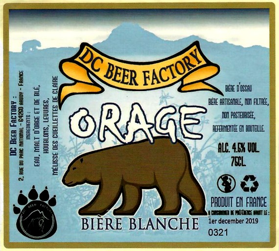 etiquette BRASSERIE DC BEER FACTORY 07