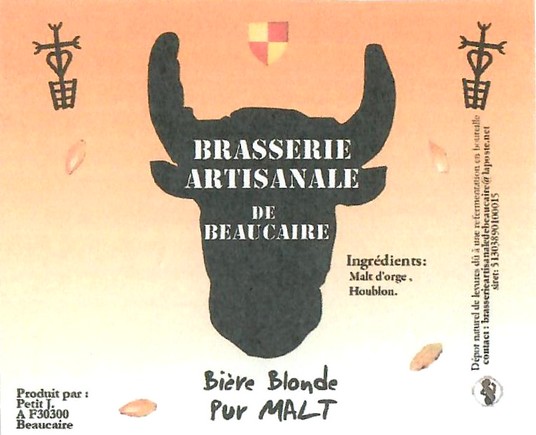 Etiquette BRASSERIE DE BEAUCAIRE 52